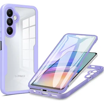 Náhradní kryt pro mobilní telefon Techsuit - Kryt ColorVerse 360 Series + Screen Protector - Samsung Galaxy A15 4G - fialový