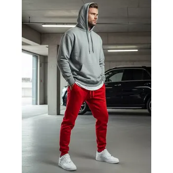 J.Style UX2711 pánské tepláky červené