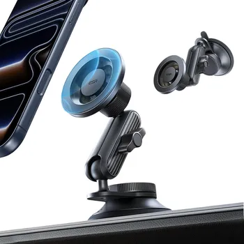 ESR - Držák do auta OmniLock (2B5240162) - na palubní desku, 360°, magnetický, flexibilní rameno s kulovým kloubem, hliník - černá/karbonová vlákna