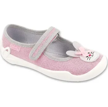 Dívčí bačkory BEFADO 114X562 dívčí balerínky růžové zajíček 25 114X562_25