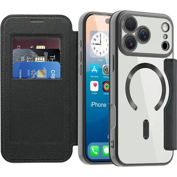 Pouzdro na mobilní telefon Techsuit - Pouzdro SmartMag Book - iPhone 17 Pro - černé