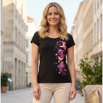 Dámské tričko Dámské triko ALTISPORT ALW096122 ČERNORŮŽOVÁ S