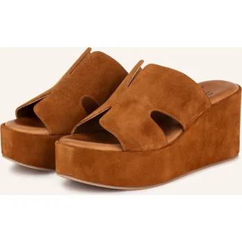 Dámské sandále È Mia Dámské Wedges Na Klínku, koňaková, 40