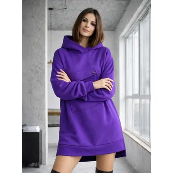 Dámská mikina Prodloužená mikina VSB WELLA purple, VELIKOST S/M