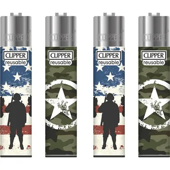 Zapalovač Clipper CP11RH Military balení - 24 ks
