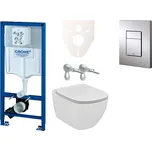 Siko Cenově zvýhodněný závěsný WC set GROHE do lehkých stěn / předstěnová montáž + WC Ideal Standard Tesi 38528SET-KE