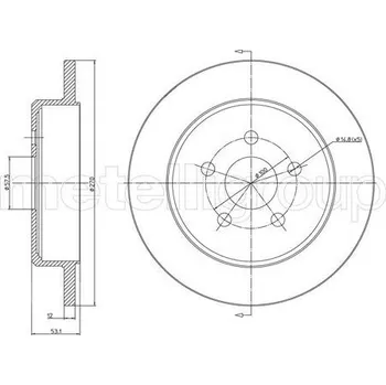 Brzdový kotouč Brzdový kotouč, , 5085652AA, 5085652AB, METELLI, 23-1690C