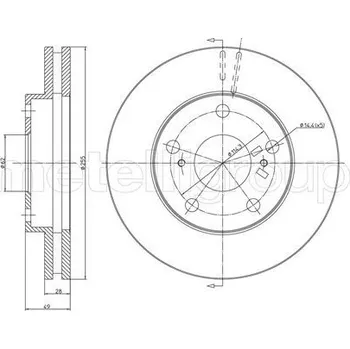 Brzdový kotouč Brzdový kotouč, , 4351233020, METELLI, 23-0494