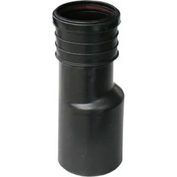 WC sada Sanit WC přímý kus DN 80/100, 27 cm, PE svařitelný, černá