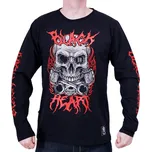 Pánské Triko BLACK HEART METAL HEAD LS Barva: Černá, Velikost: XL