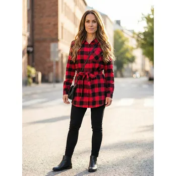 Dámská košile Dámská košile ALTISPORT DARA ČERVENÁ XL