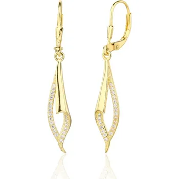 Náušnice Náušnice JVD SVLE3404XJ6GO00 stříbrné