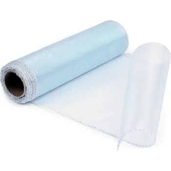 Organza šíře 21 cm, střední, 139 modrá ledová