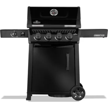 Zahradní gril Napoleon - Freestyle 425 s dveřmi a bočním vařičem černý