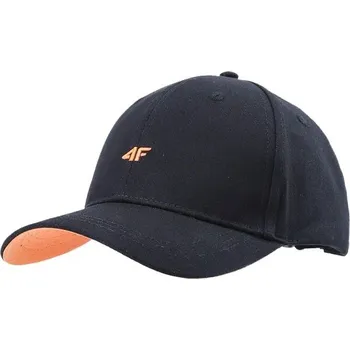 Kšiltovka Kšiltovka 4F BASEBALL CAP L/XL Černá, Oranžová