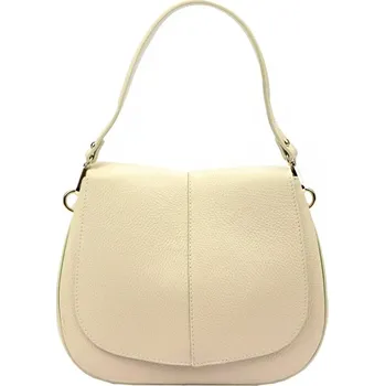 Kabelka Kožená dámská kabelka LUKA 24-033 Béžová