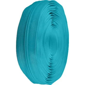 Zip Zip spirálový No 5 metráž pro jezdce typu POL modrá tyrkys 5 m