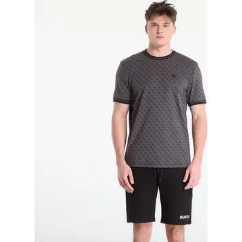 Pánské tričko Tričko GUESS Marshall T-Shirt Aop Black S