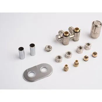 Radiátor P.m.h. Termostatický ventil kombinovaný Nura 6x7 cm nerez NUR-R-SS