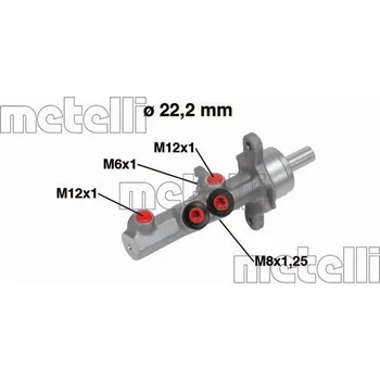Brzdový systém Hlavní brzdový válec, , 1K1614019F, METELLI, 05-0721