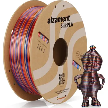 Filament Alzament PLA Silk Candy 1 kg Red + Gold + Blue ALZMNTSC05
