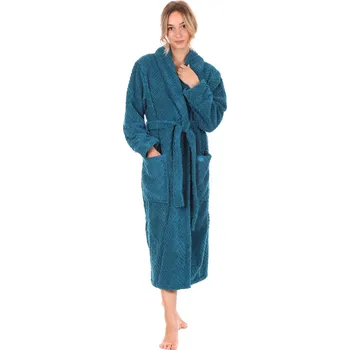Dámský župan dámský župan Athena s límcem XXL Petrolejová