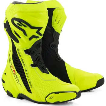 Moto obuv Boty na motorku Alpinestars Supertech R fluo žluto-černé 42