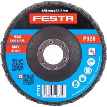 Brusný kotouč Kotouč lamelový 125mm P320 - karbidové rouno FESTA