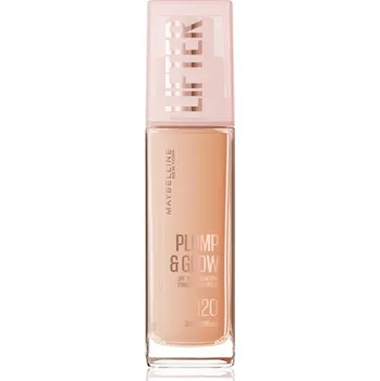 Maybelline Lifter Plump & Glow rozjasňující make-up pro přirozený vzhled SPF15 30 ml, 120