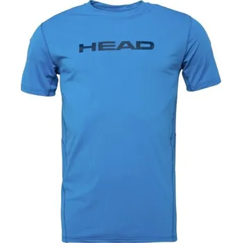 Pánské technické triko Head ATHOS 2XL Modrá, Tmavě modrá