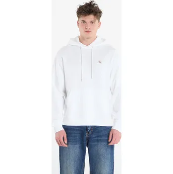 Pánská mikina Mikina Calvin Klein Jeans Ls Eu 350Terry Badge Hoodie Bright White XL