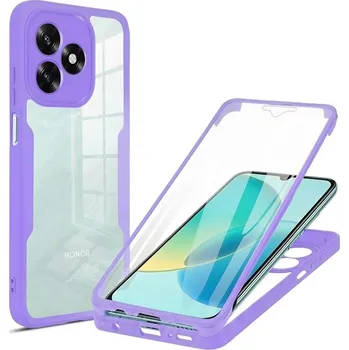 Pouzdro na mobilní telefon Techsuit - ColorVerse 360 Series + Screen Protector - Honor X5c Plus - fialová