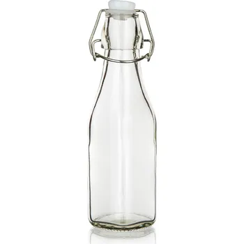 Láhev Láhev s pákovým uzávěrem 240ml hranatá skleněná YARA