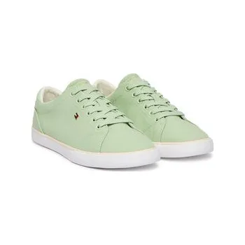 Dámské tenisky Tommy Hilfiger Tenisky Th Low Profile Vulc Canvas FW0FW09102 Zelená 37