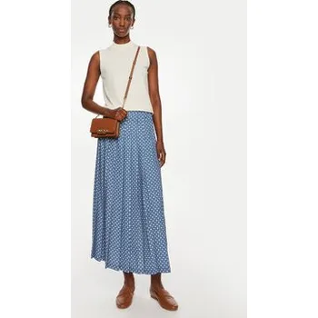 Dámská sukně Tommy Hilfiger Plisovaná sukně WW0WW42254 Modrá Regular Fit 38