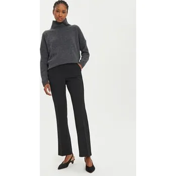 Dámská móda Weekend Max Mara Kalhoty z materiálu Estasi 2425136032 Černá Straight Fit 50