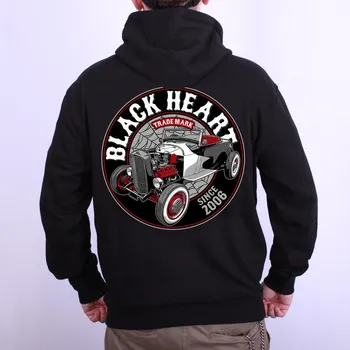 Pánská móda Pánská mikina BLACK HEART SPEEDSTER ZIP Barva: Černá, Velikost: M