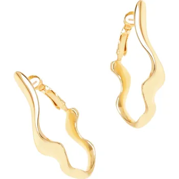 Náušnice Náušnice Colibra s vlnitým křídlem - pozlacené