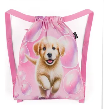Školní sáček Bagmaster SÁČEK LUMI 26 A školní na přezůvky / tělocvik – pejsek