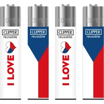 Zapalovač Clipper CP11RH I Love Czech Republic balení - 24 ks