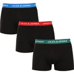 3PACK pánské boxerky Jack and Jones černé (12271554)