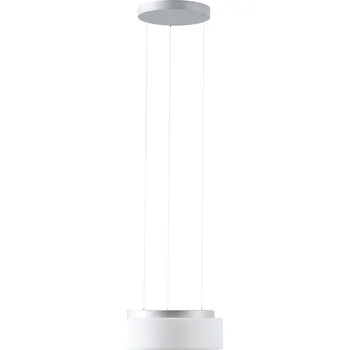 OSMONT ERIS LE2 závěsné skleněné svítidlo stříbrná / bílá IP40 4000 K 19W LED DALI (původní kód OS 70921) - OSMONT OS ERI70921