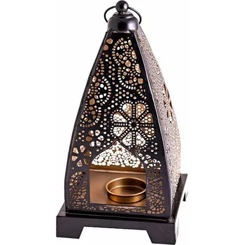 Svícen Svícen kovový orientální lucerna Medina na čajové svíčky cca 11,5 x 23 cm