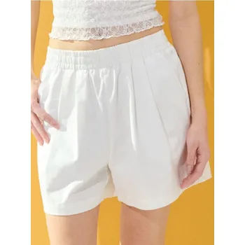 Dámské kraťasy Sinsay - Bavlněné šortky - krémová - 523CH-01X - 523CH-01X-XXL