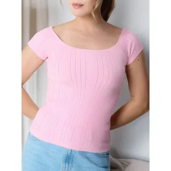 Dámská halenka Sinsay - Svetrová halenka - pastelová růžová - 651AL-03X - 651AL-03X-XS