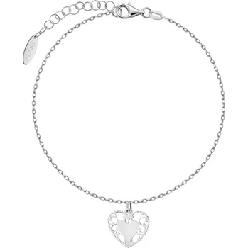 Náramek Stříbrný náramek - srdce - AP544-6953