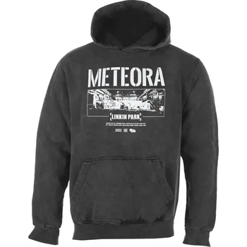 Pánská mikina mikina s kapucí pánské Linkin Park - Meteora Wall Art Stone - ROCK OFF - LPSWHD16MC - L