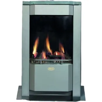 Krbová kamna Volně stojící plynová krbová kamna Karma Intelligence ZP, s výkonem 5,0 kW, odtah spalin vyveden do komína, mastek