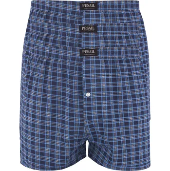 Pánské spodní prádlo Josef bavlněné trenkoslipy 48508 - 3bal XL modrá