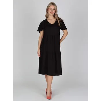 Dámské šaty EVONA a.s. Dámské šaty FIRENZE černé - FIRENZE ČERNÁ UNI